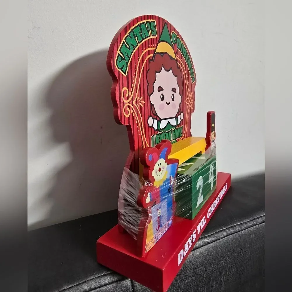 Buddy the Elf Christmas Countdown Advent Calendar Rotating Blocks Festive Decor
